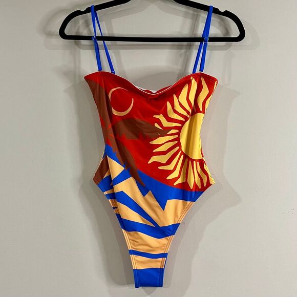 Billabong Feel The Heat Tully One Piece Swimsuit size Small NWTs - Picture 2 of 5
